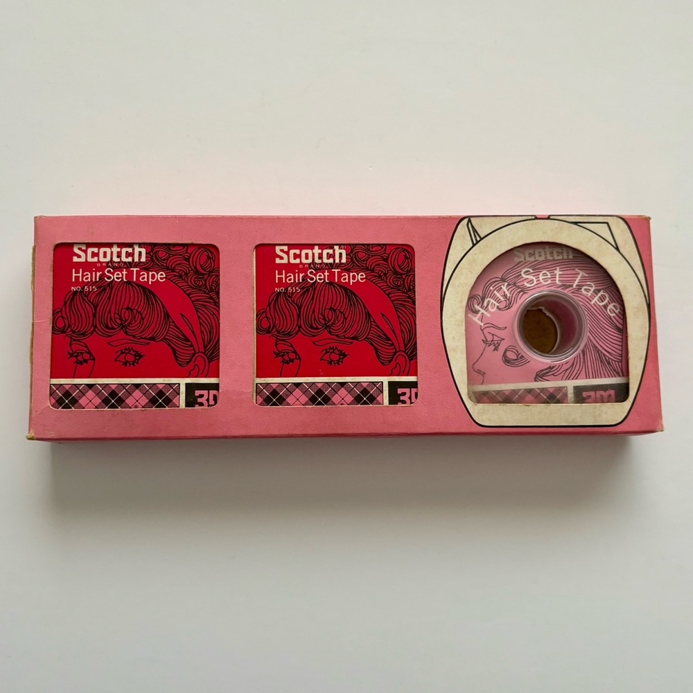 Vintage Scotch Hair Set Tape
